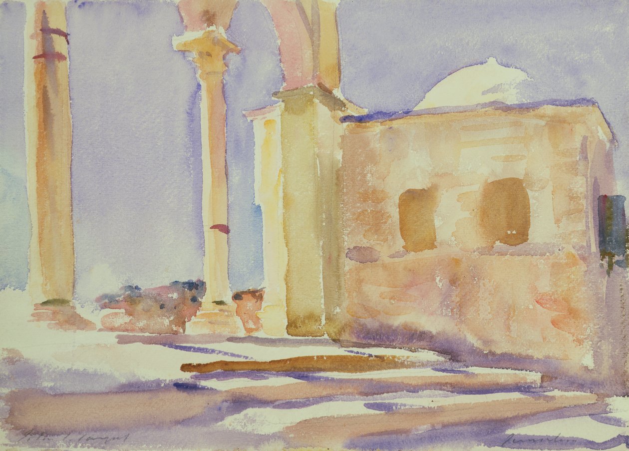 Kubbet-üs Sahra, Kudüs (kağıt üzerinde wc) by John Singer Sargent