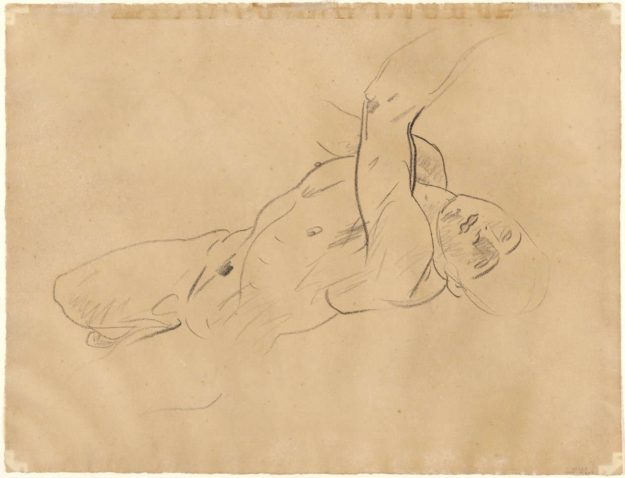 Düşen Erkek Çıplak [versso] by John Singer Sargent
