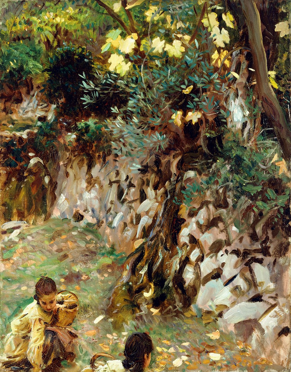 Çiçekler Toplayan Kızlar, Valdemosa, Mayorka, by John Singer Sargent