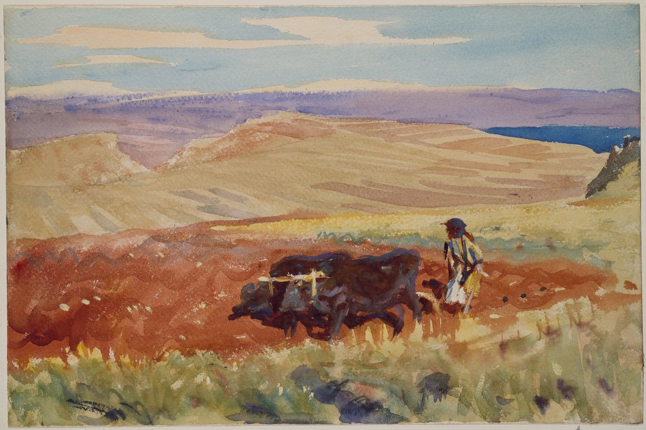 Celile Tepeleri, c.1905-06 (suluboya) by John Singer Sargent