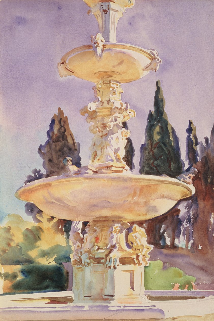 Bir Medici Villasında, 1907 dolayları by John Singer Sargent