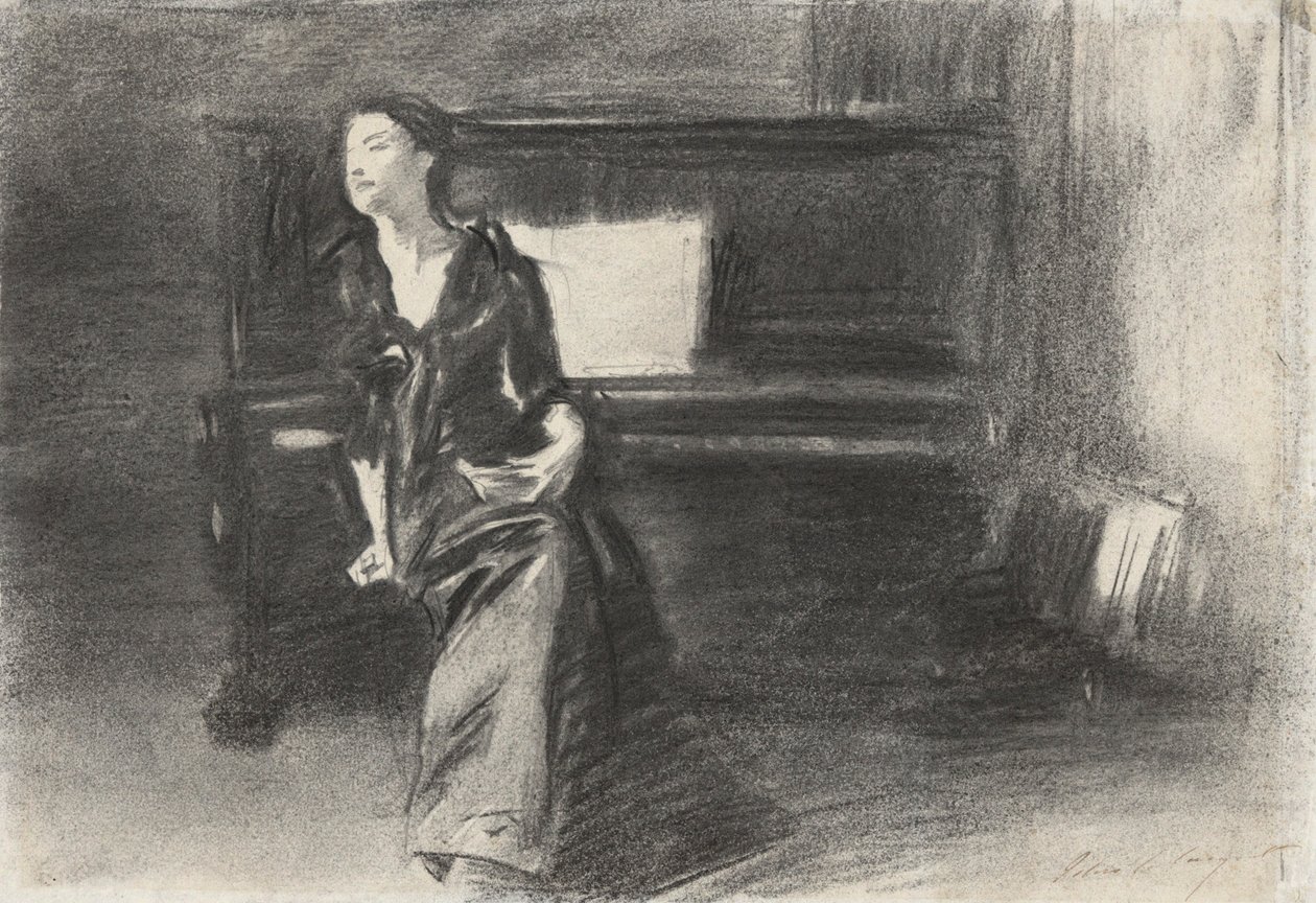 Piyanodaki Bayan by John Singer Sargent