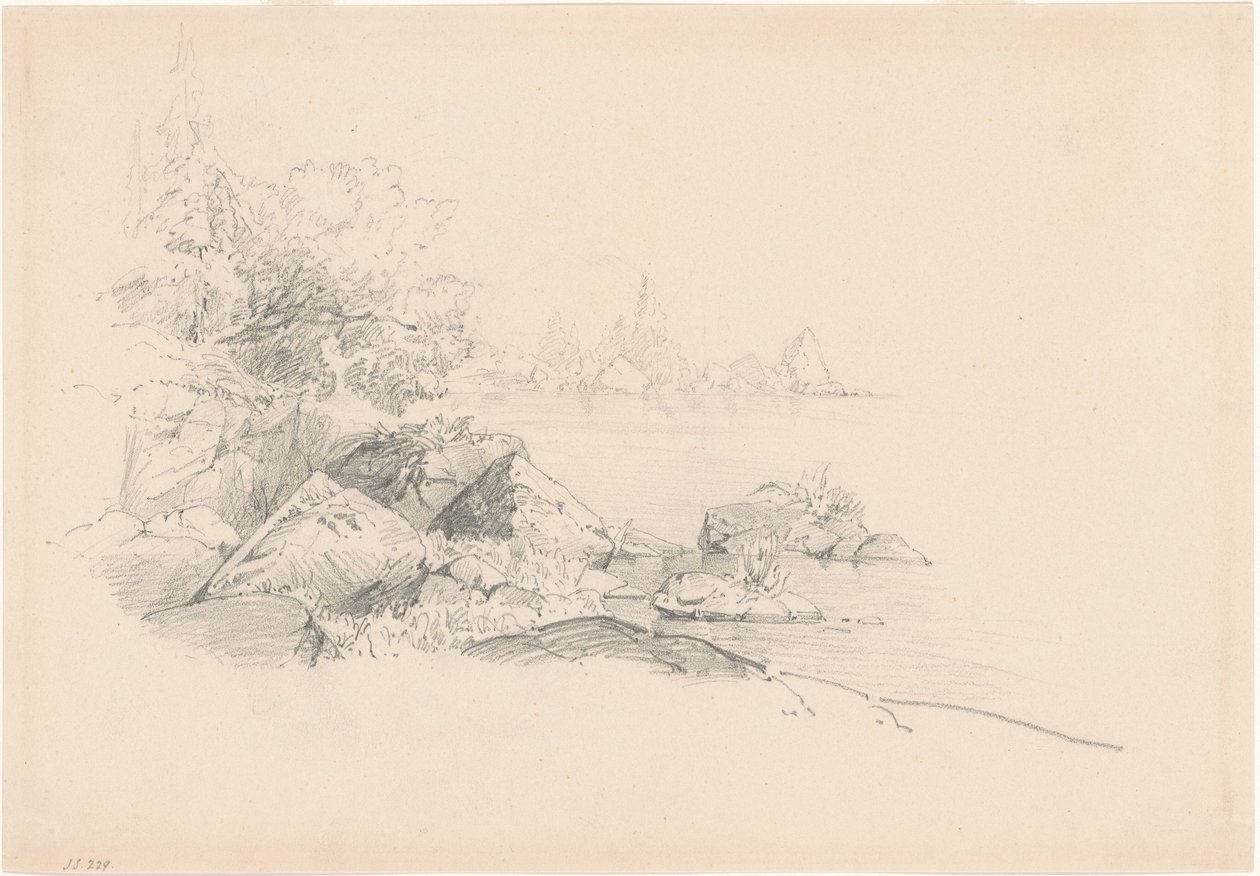 göl kıyısı by John Singer Sargent