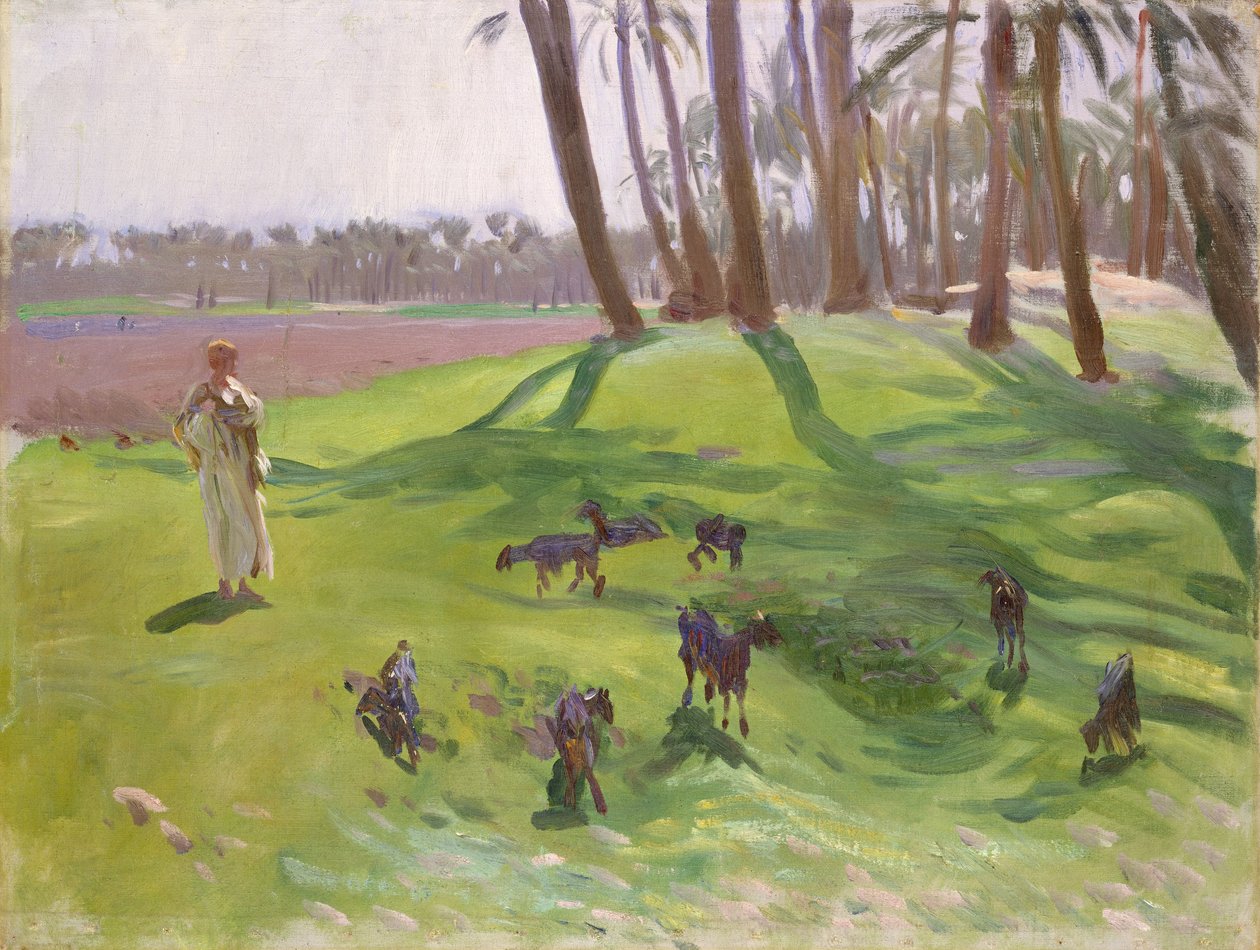 Keçi çobanı ile manzara, 1890–91 by John Singer Sargent