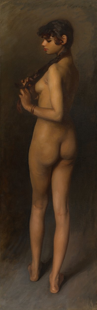 Hayat Çalışması (Mısırlı Bir Kızın Çalışması) by John Singer Sargent