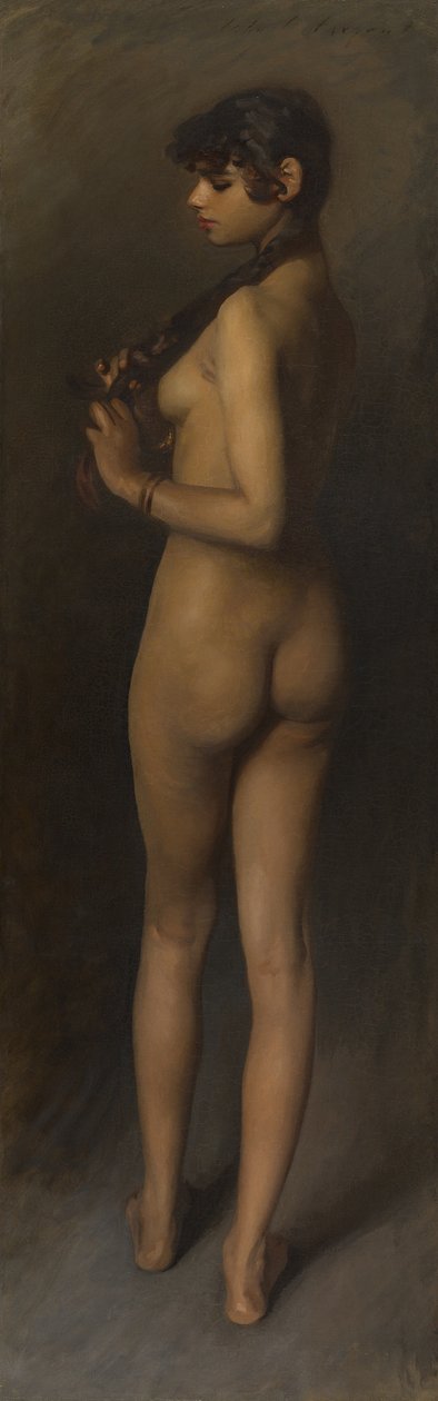 Hayat Çalışması (Mısırlı Bir Kızın Çalışması) by John Singer Sargent