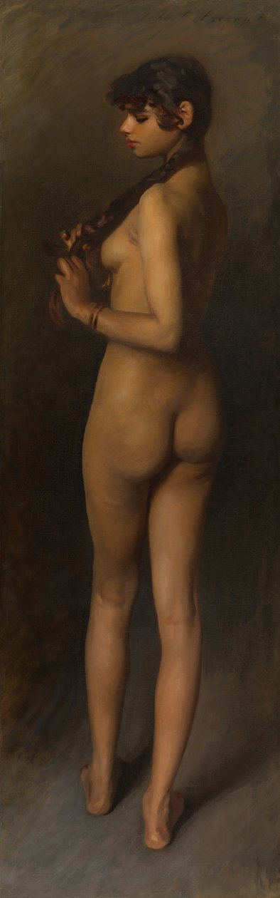 Mısırlı Bir Kızın Yaşam Çalışması, 1891. by John Singer Sargent