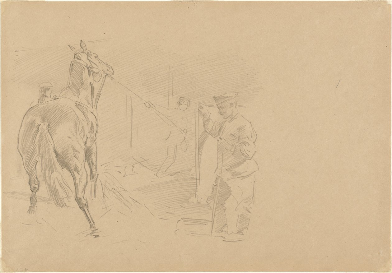 Atı Ahıra Çeken Adam, 1918. by John Singer Sargent