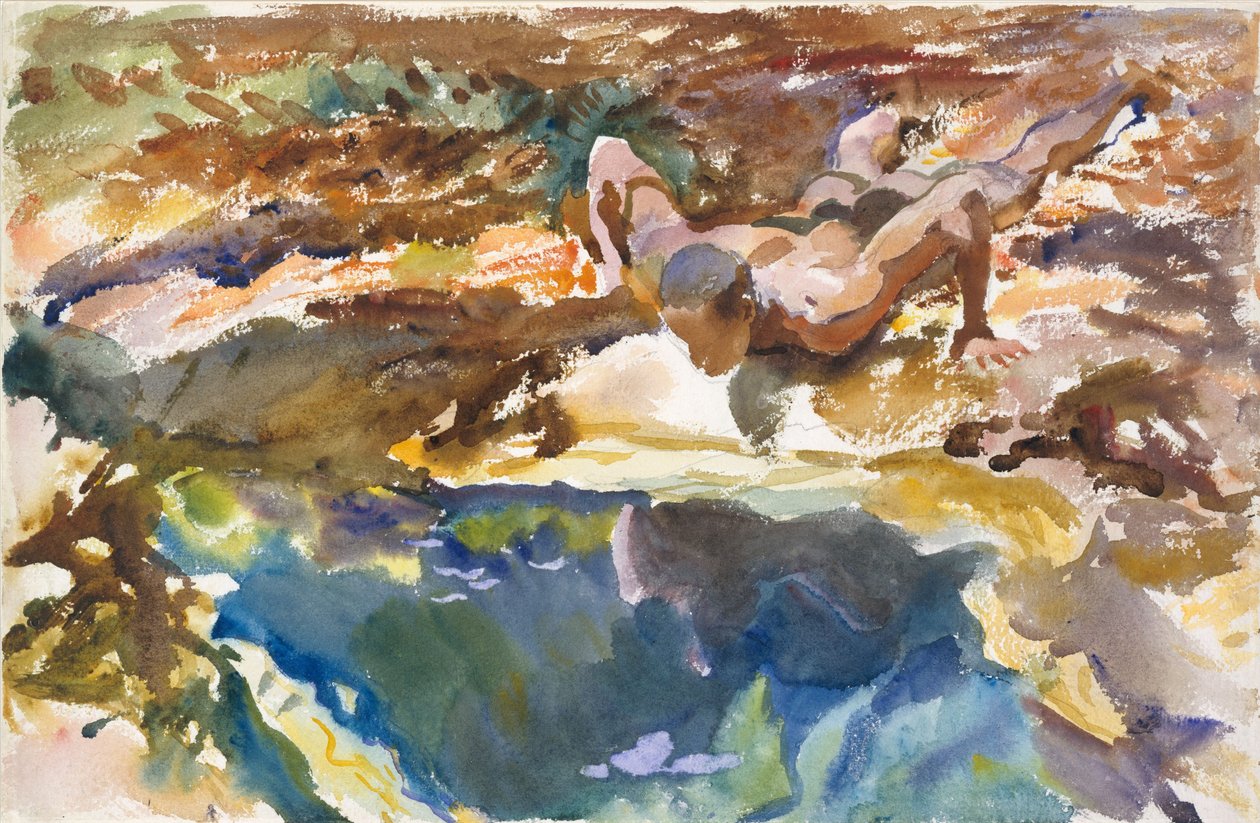 Adam ve Havuz, Florida, 1917 by John Singer Sargent