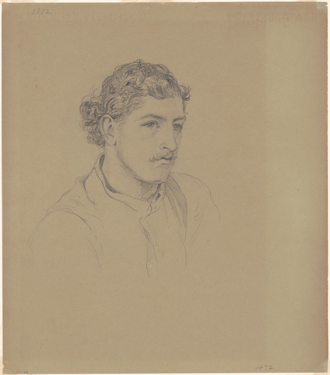 Kıvırcık Saçlı Adam, 1872. by John Singer Sargent