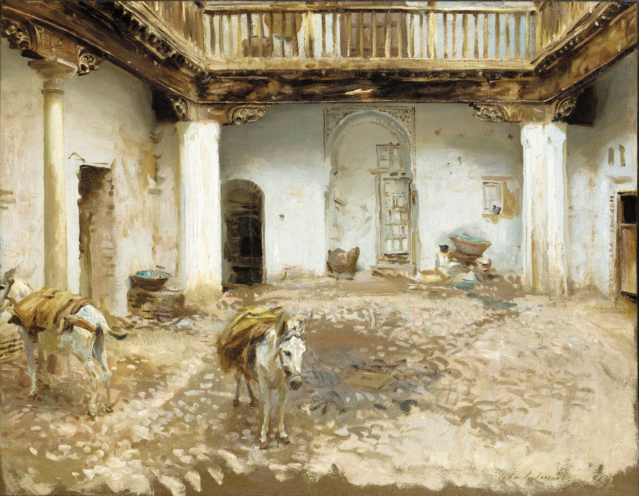 Mağribi Avlusu, 1913 by John Singer Sargent