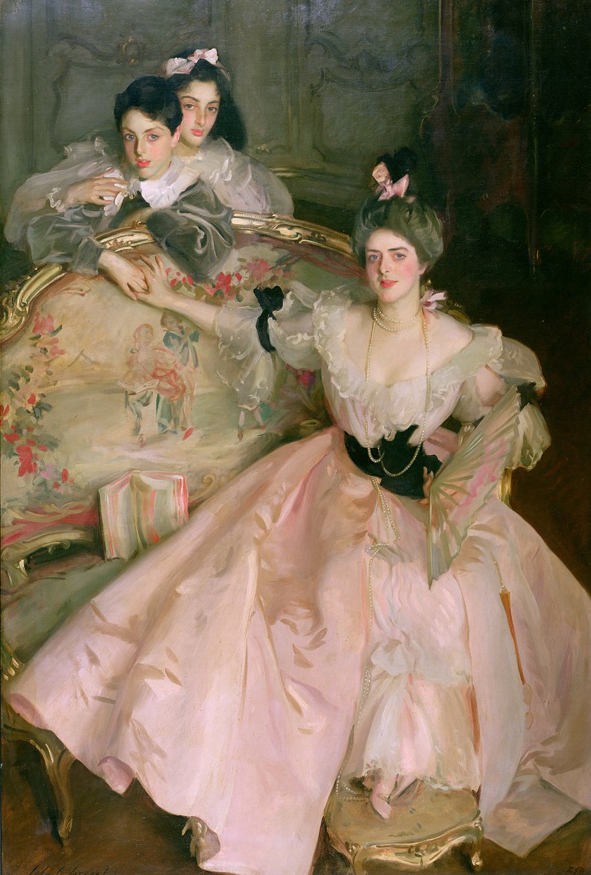 Bayan Carl Meyer, daha sonra Lady Meyer ve iki çocuğu by John Singer Sargent