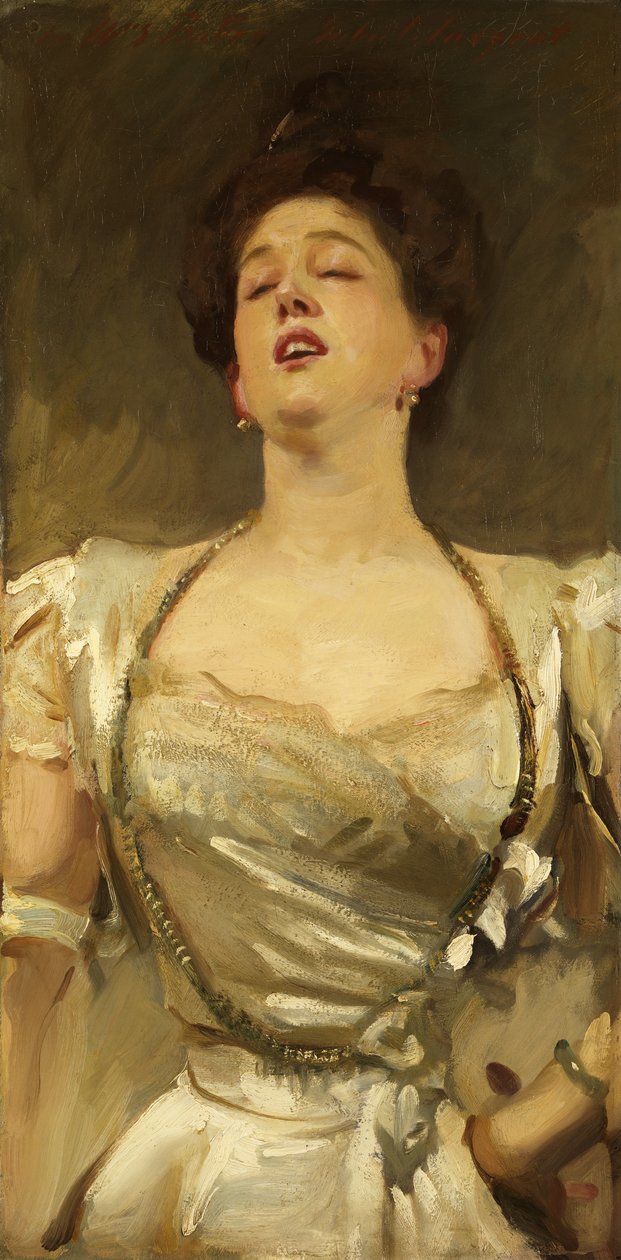 Bayan George Batten şarkı söylüyor by John Singer Sargent