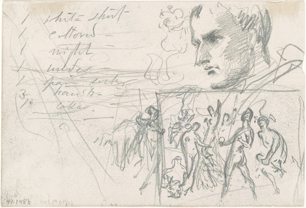Napolyon Başkanı ve Paris Yargısı [verso] by John Singer Sargent