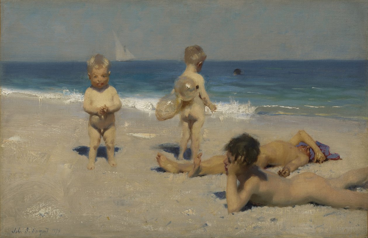 Neopolitan Çocukların Yıkanması, 1879 by John Singer Sargent