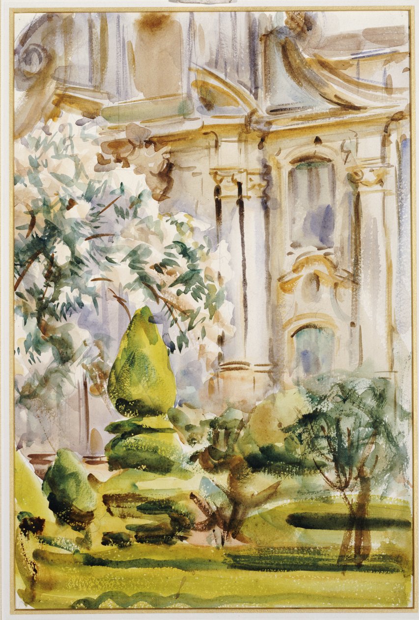 Saray ve Bahçeler, İspanya, 1912 by John Singer Sargent