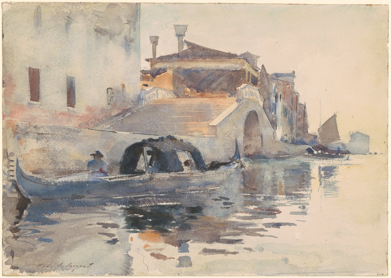 Ponte Panada, Fondamenta Nuove, Venedik by John Singer Sargent