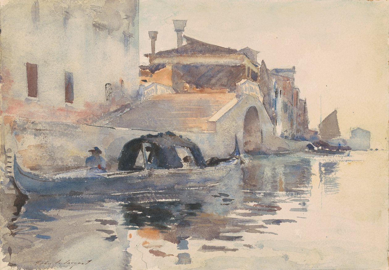 Ponte Panada, Fondamenta Nuove, Venedik, c. 1880. by John Singer Sargent