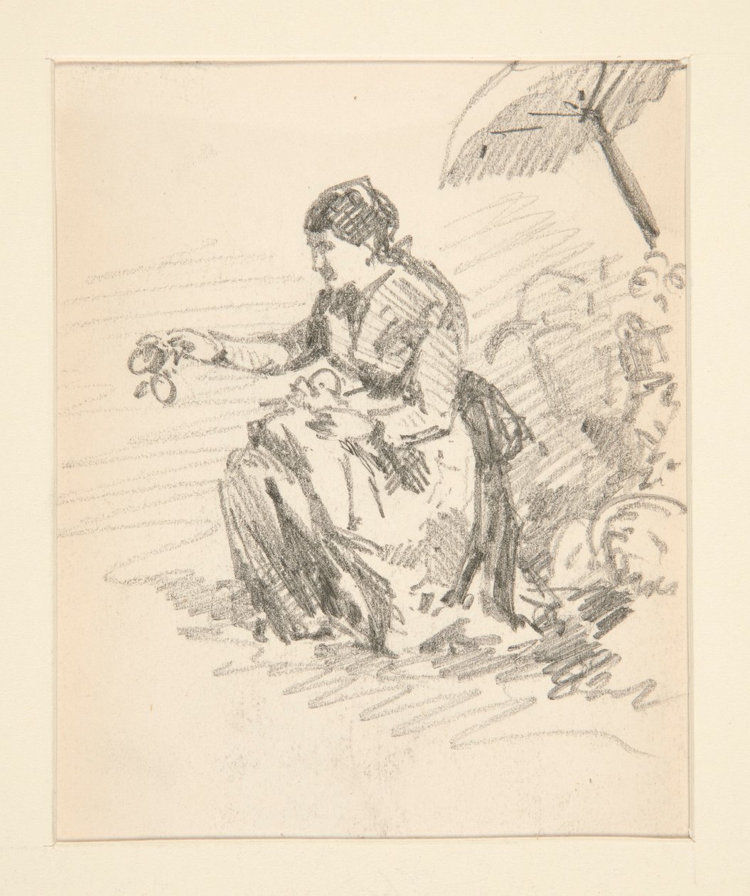 Oturan Kadın Figürü by John Singer Sargent