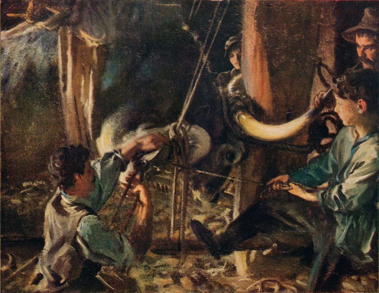 Öküzü Pabuçlamak, c1910 by John Singer Sargent