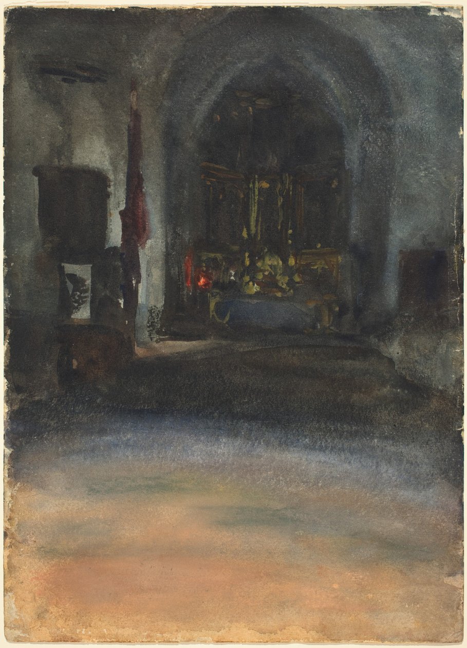 İspanyol Kilisesi İçişleri, c. 1880. by John Singer Sargent