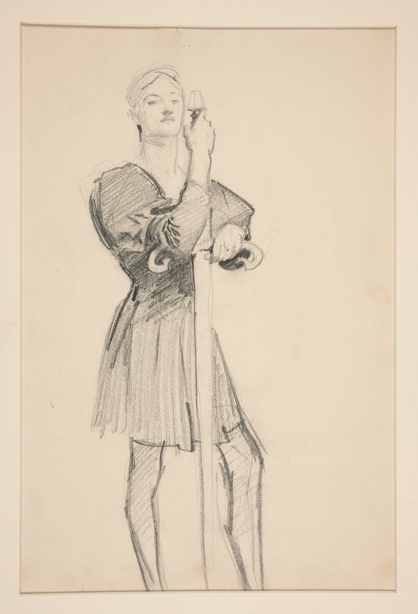 Mızraklı Ayakta Figür by John Singer Sargent