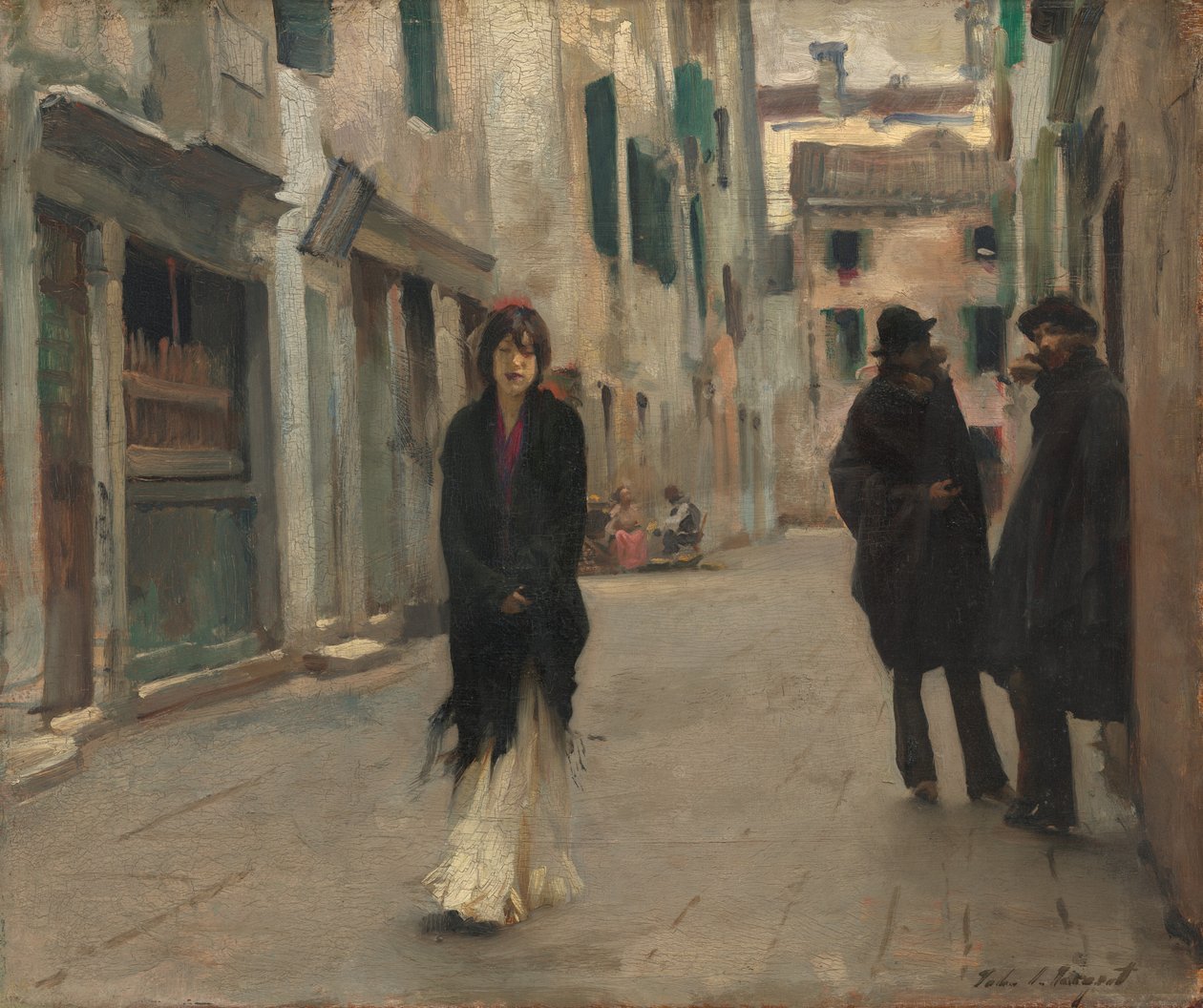Venedik'te sokak by John Singer Sargent