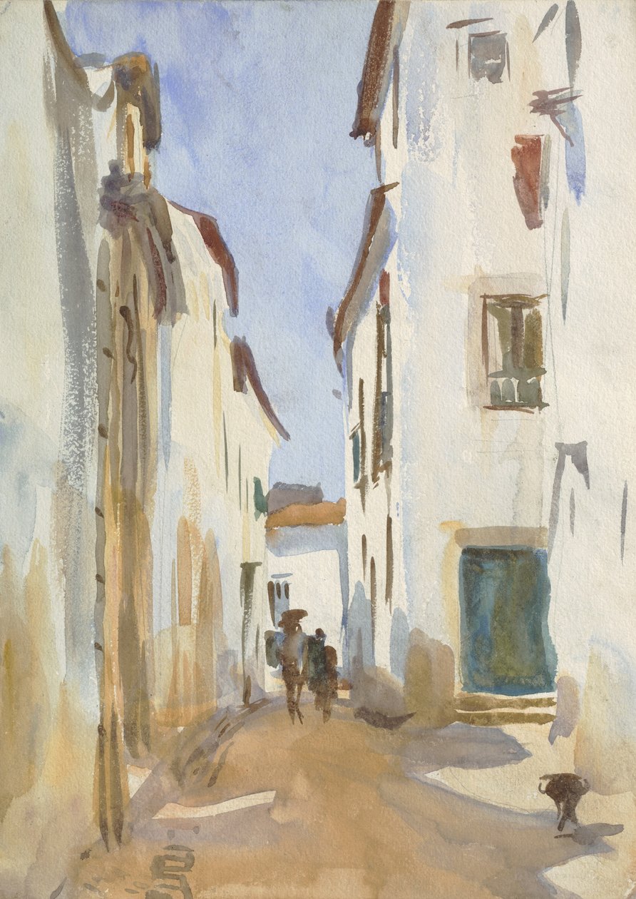 Bir Akdeniz Kasabasında Sokak by John Singer Sargent