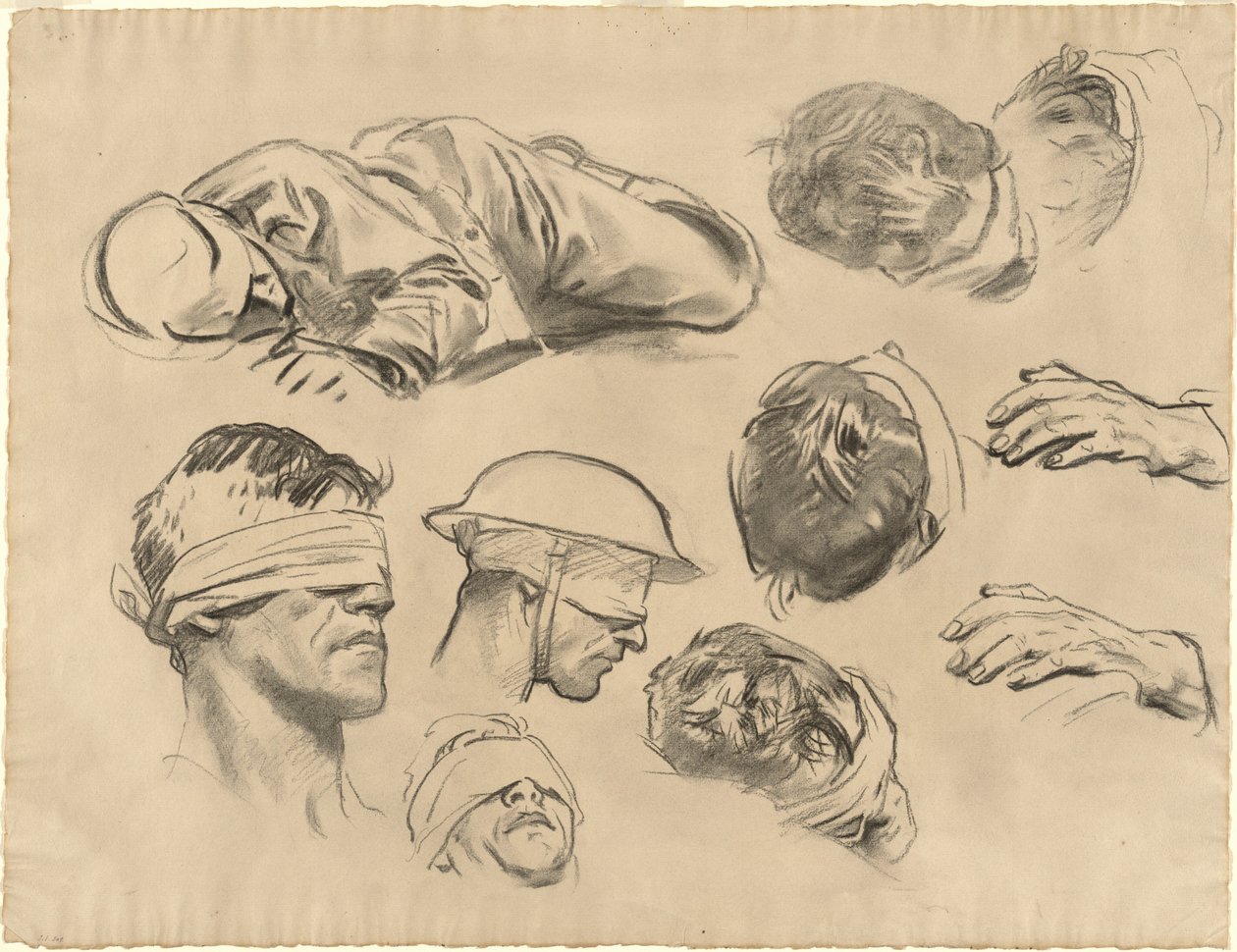 "Gazlı" için çalışmalar by John Singer Sargent