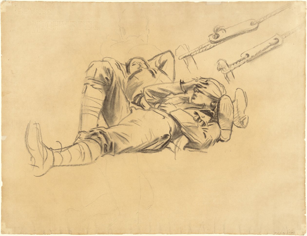 "Gazlı" için çalışmalar [rekto] by John Singer Sargent