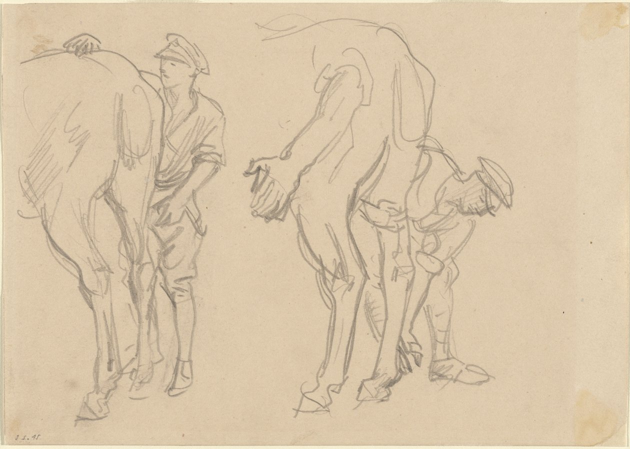 İskoç Grisi için Çalışmalar, 1918. by John Singer Sargent