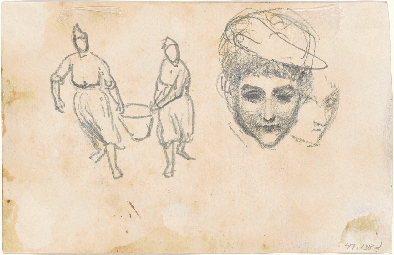 Köylü Çalışmaları [verso] by John Singer Sargent