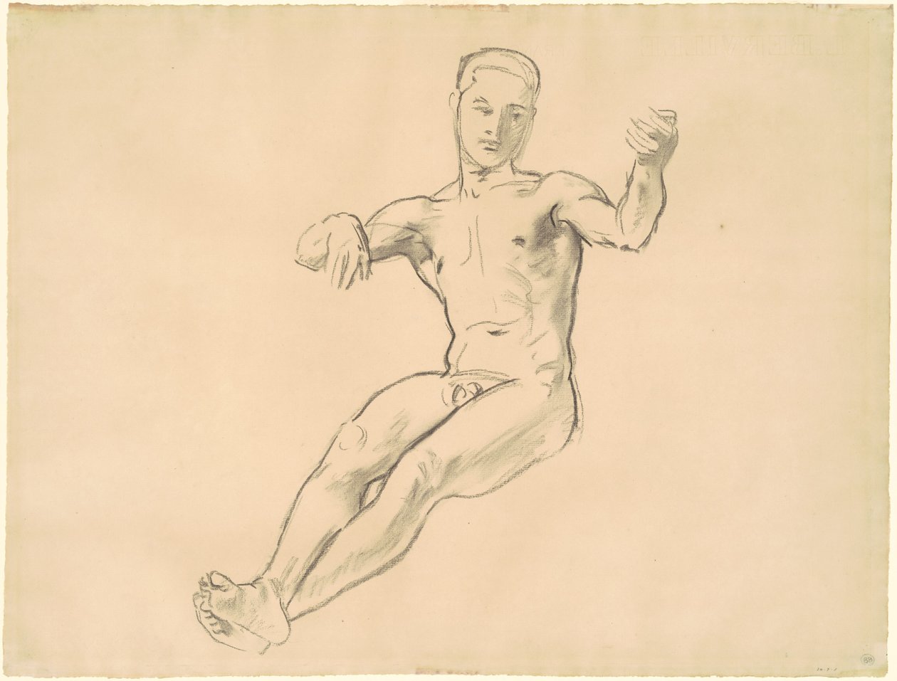 Arion için Çalışma, 1919-1920. by John Singer Sargent