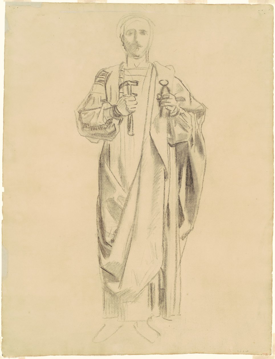 "Kefaretin Dogması: Meleklerin Frizi" çalışması [recto] by John Singer Sargent