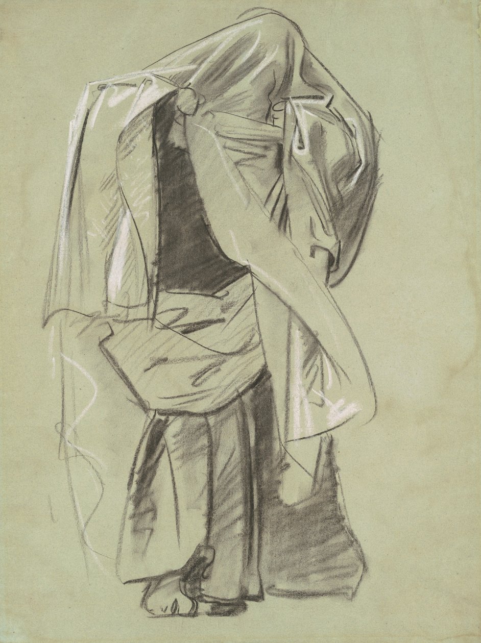 Peygamber Frizleri için Çalışma, 1890-1892. by John Singer Sargent
