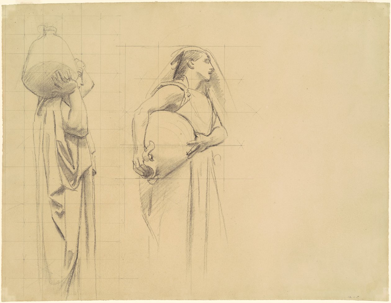"Danaïdes" için çalışma by John Singer Sargent