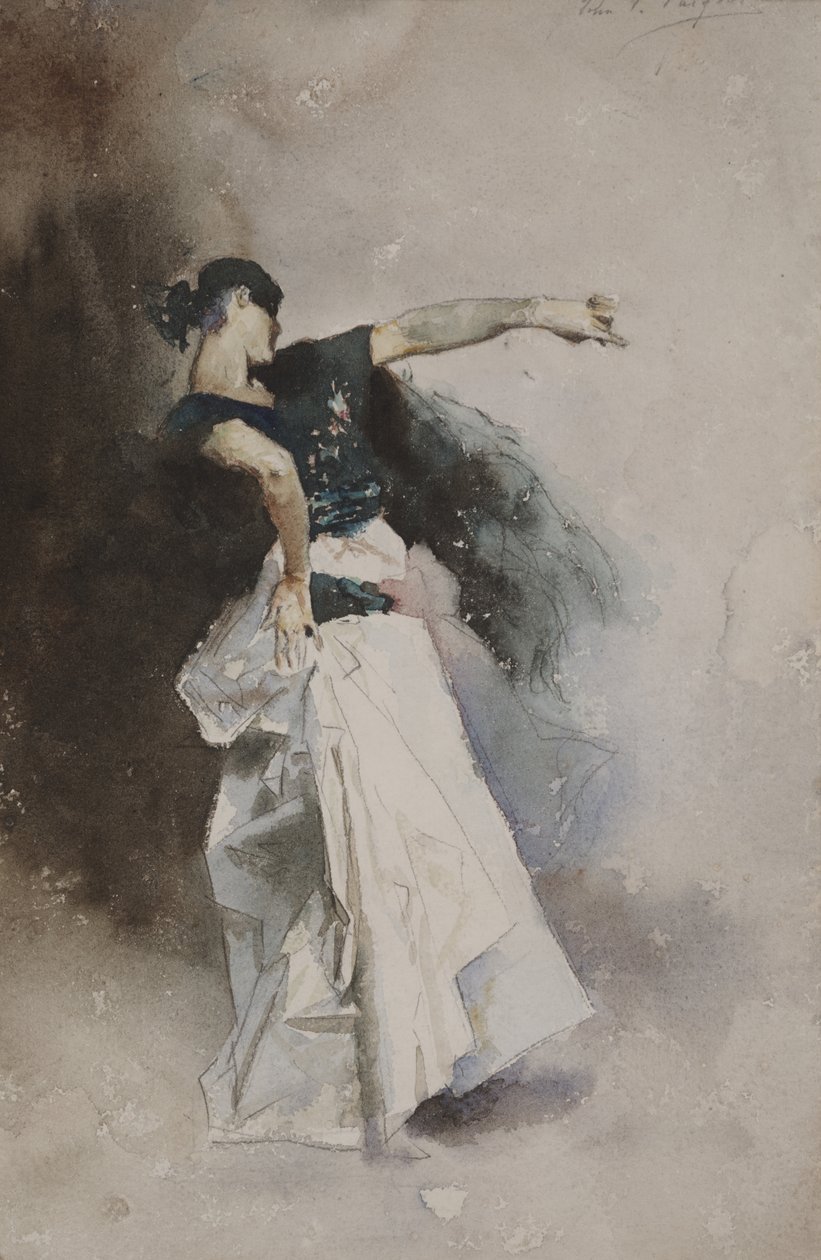"İspanyol Dansçı" Çalışması by John Singer Sargent