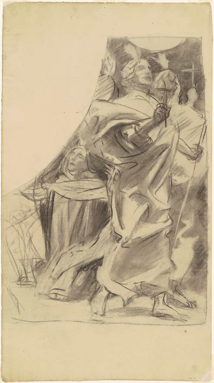 "Dinin Zaferi" Çalışması by John Singer Sargent