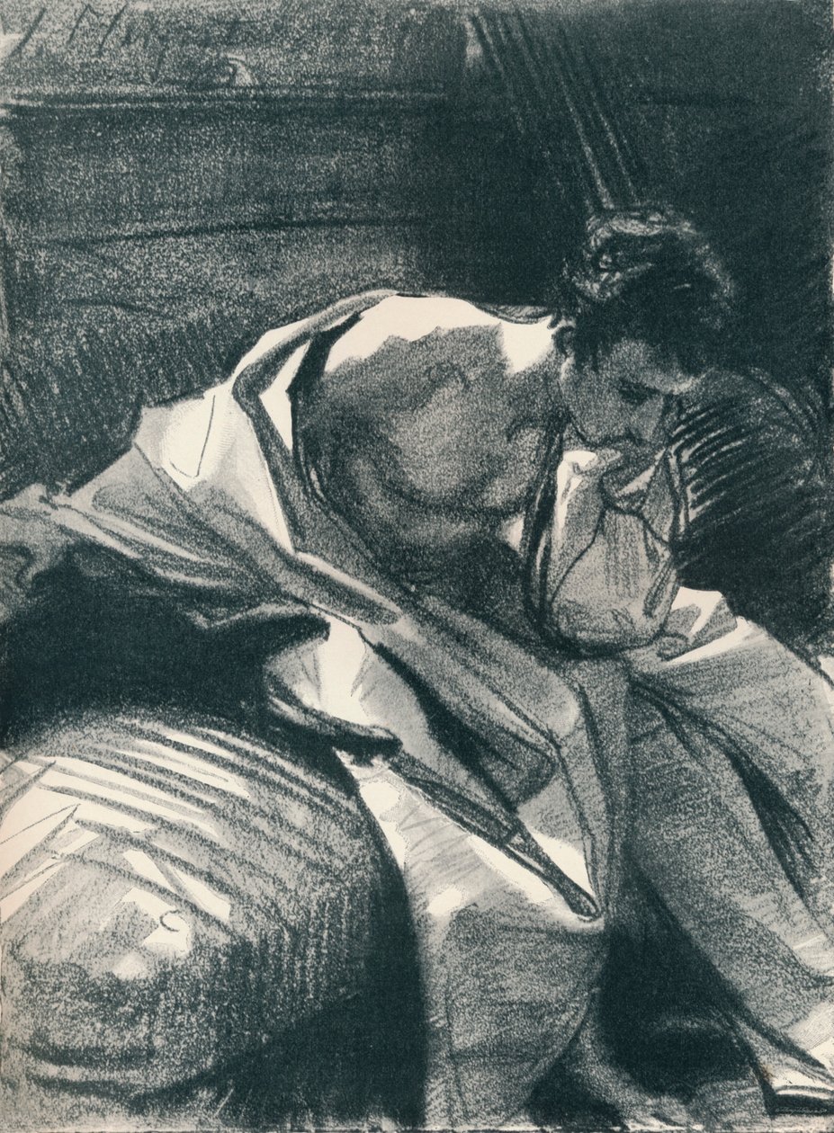 Genç Bir Adamın Çalışması, Oturan, 1895, 1896 by John Singer Sargent