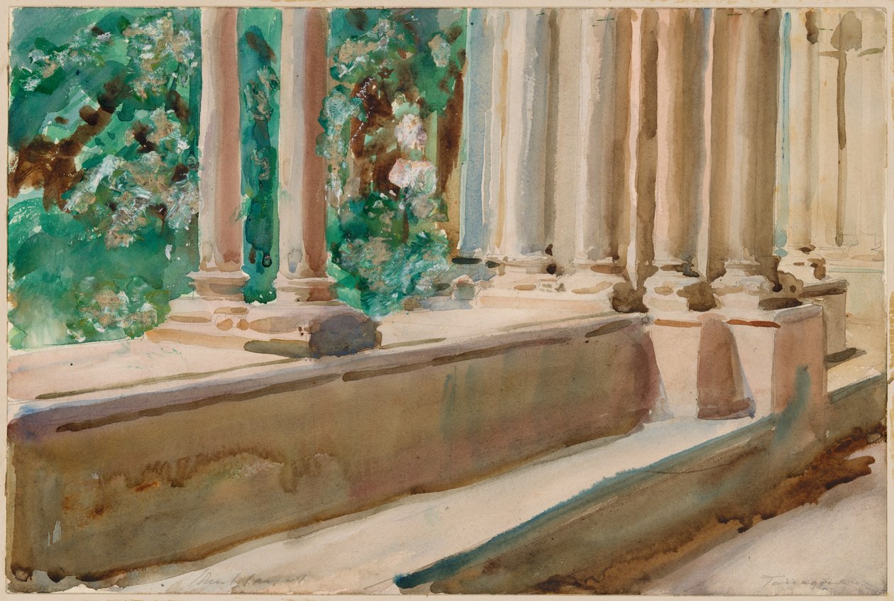 Tarragona Teras ve Bahçe by John Singer Sargent