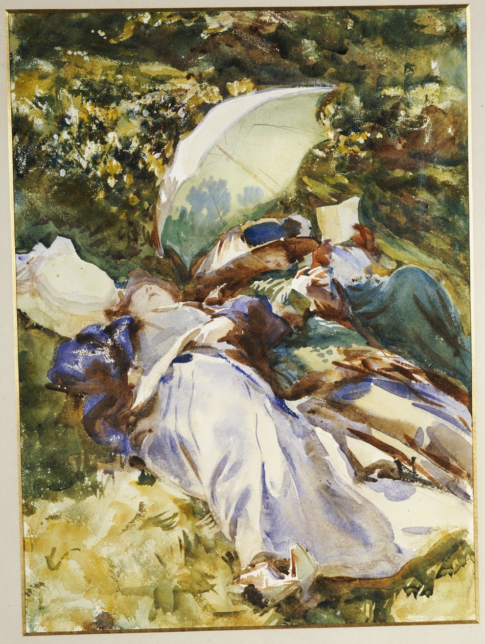 Yeşil Şemsiye, c.1910 by John Singer Sargent