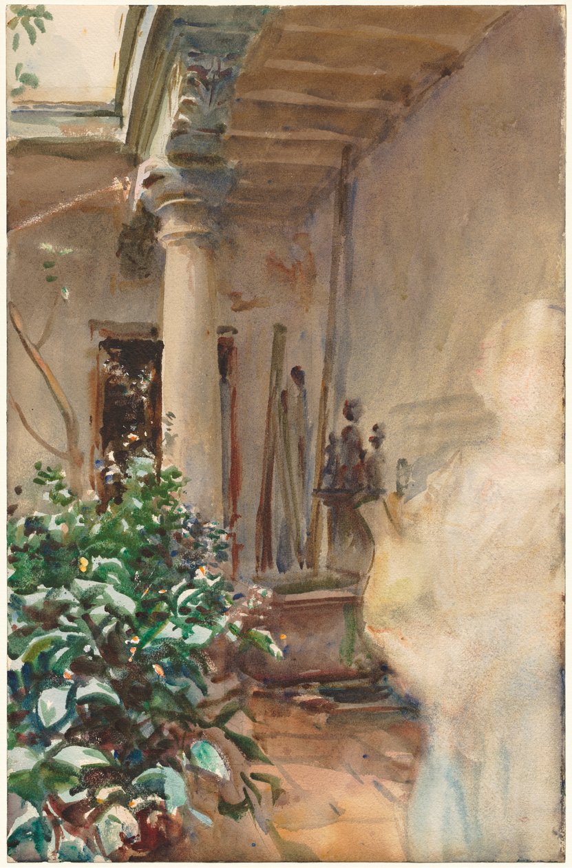 Veranda, 1908. by John Singer Sargent
