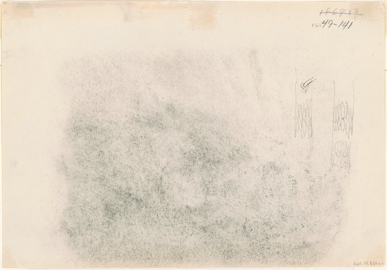 Ağaç Gövdeleri [verso], 1868-1869. by John Singer Sargent