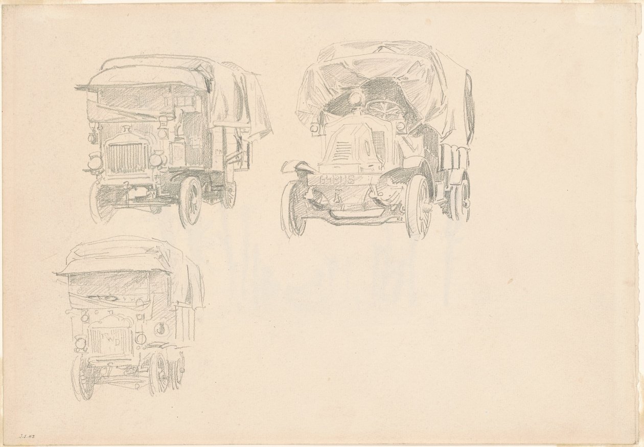Kamyonlar [rekto] by John Singer Sargent