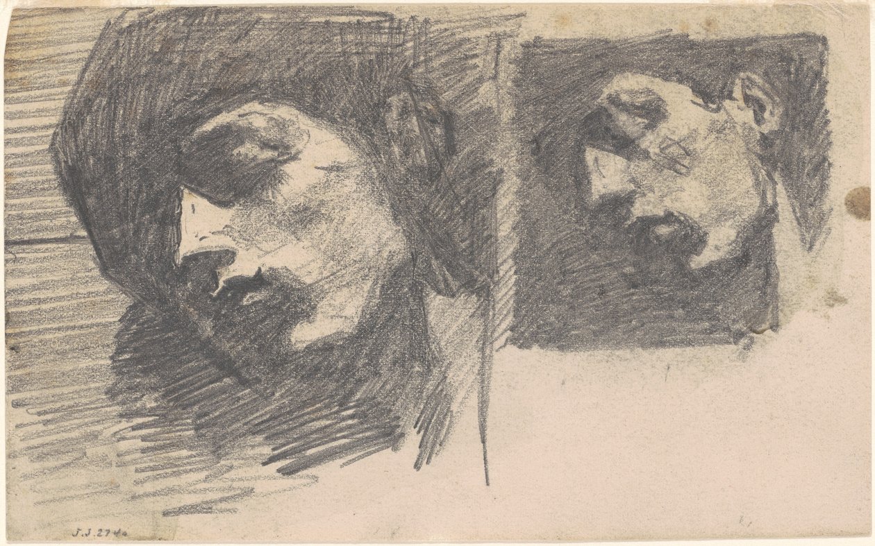 İki Kafa, 1875-1880. by John Singer Sargent