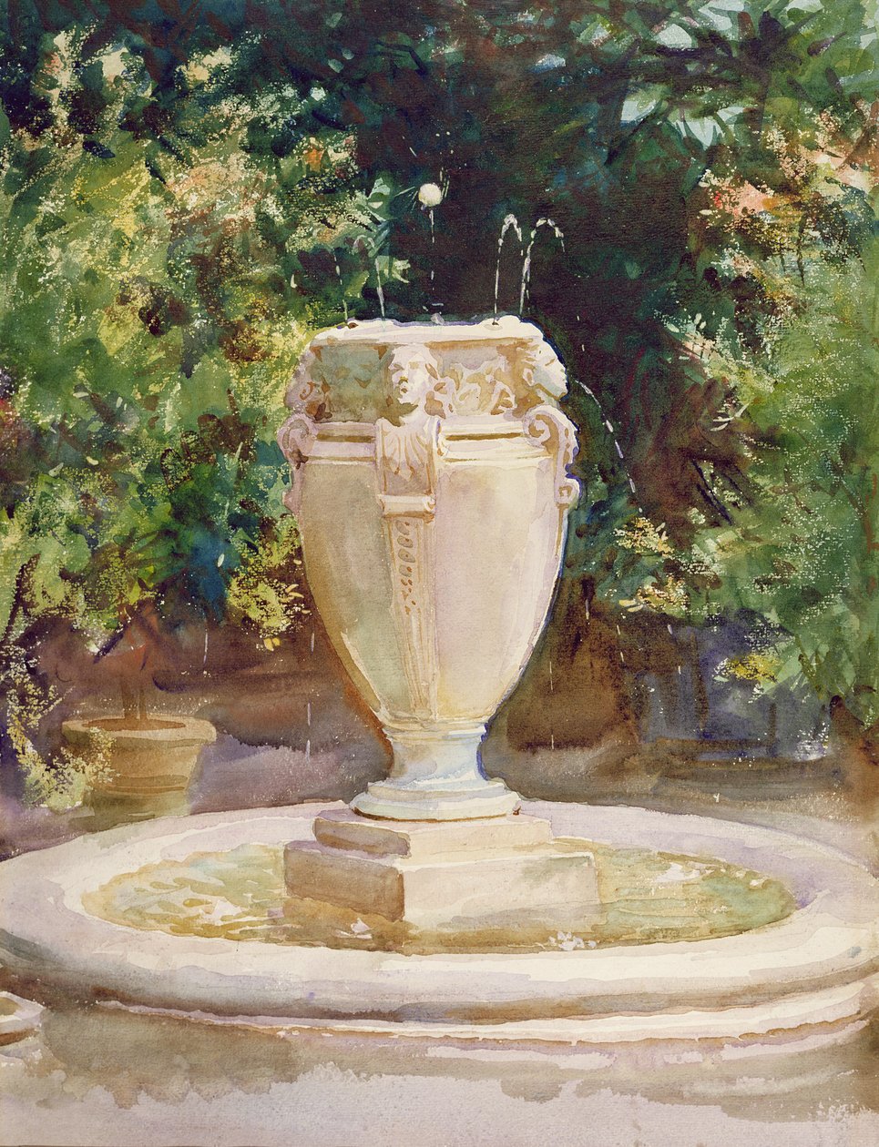 Vazo Çeşmesi, Pocantico by John Singer Sargent