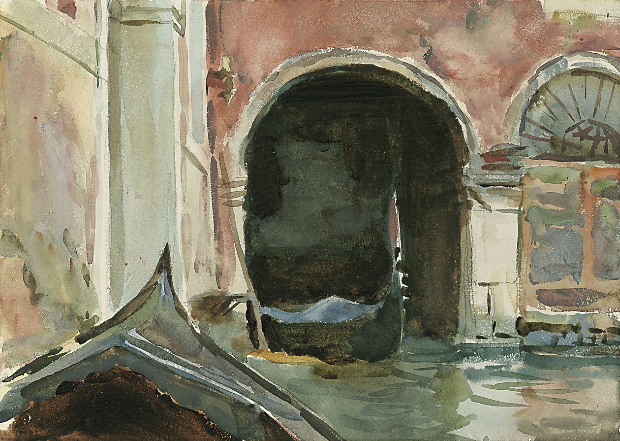 Venedik Kanalı (suluboya ve kurşun kalem) by John Singer Sargent