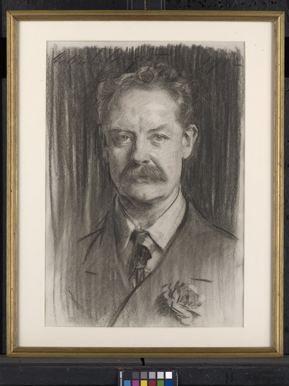 William Henry Grenfell, 1912 (kağıt üzerinde kömür) by John Singer Sargent