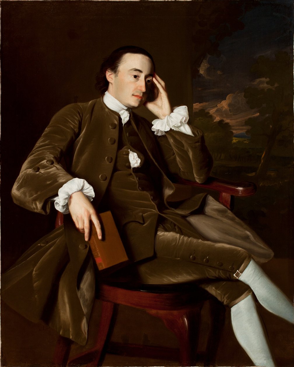 John Bours (1734-1815), c.1765-70 (çift için bkz. 183417) by John Singleton Copley