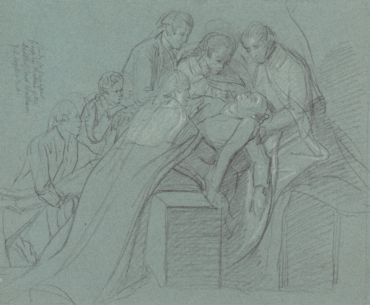 "Chatham Kontu'nun Ölümü"nde Merkez Grup için Çalışma by John Singleton Copley